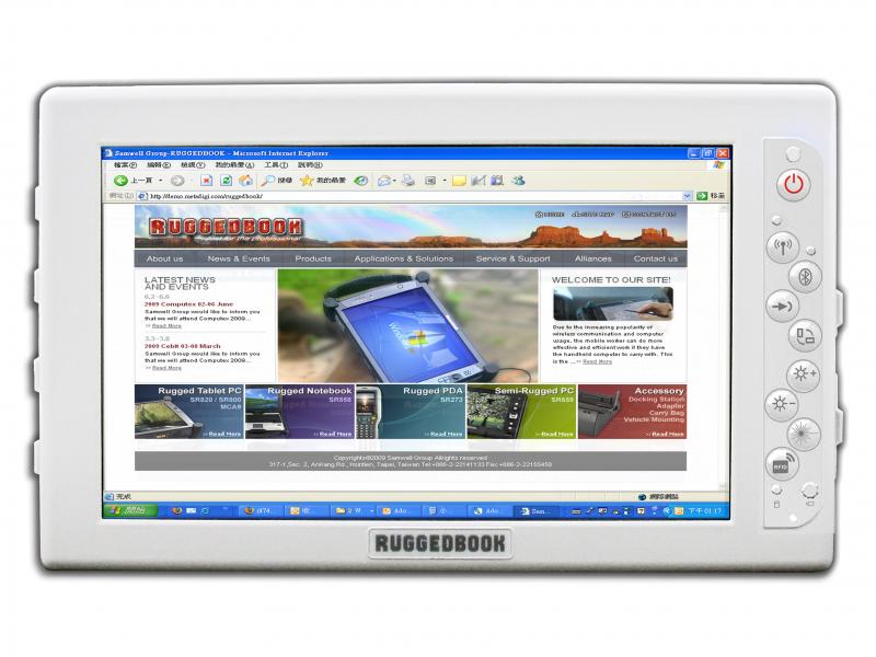 Tablette pc durcie 10 pouces Wifi Windows 7 blanche