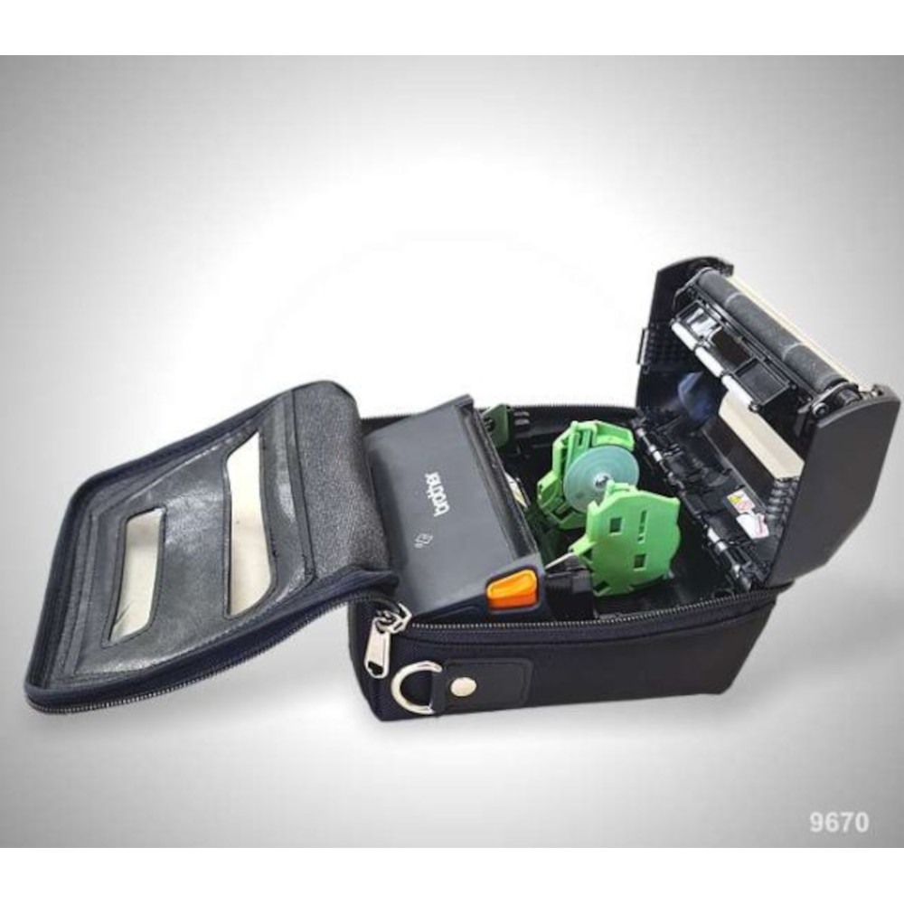Housse de protection imprimante Mobile Brother RJ4230B ouverte