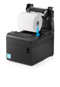 Imprimante pour points de vente 3 pouces E300 ouverte