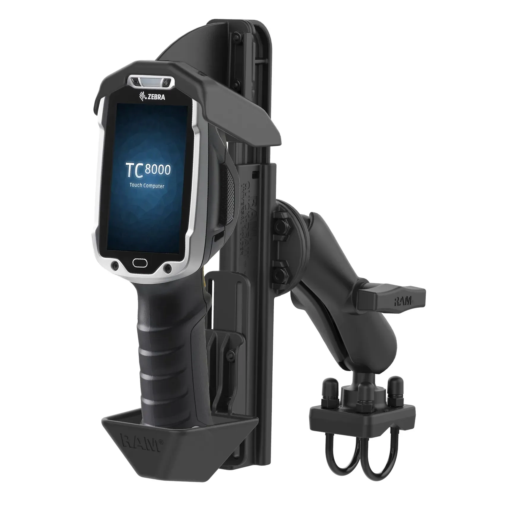 Support chariot terminal code barre Zebra TC8000 TC8300