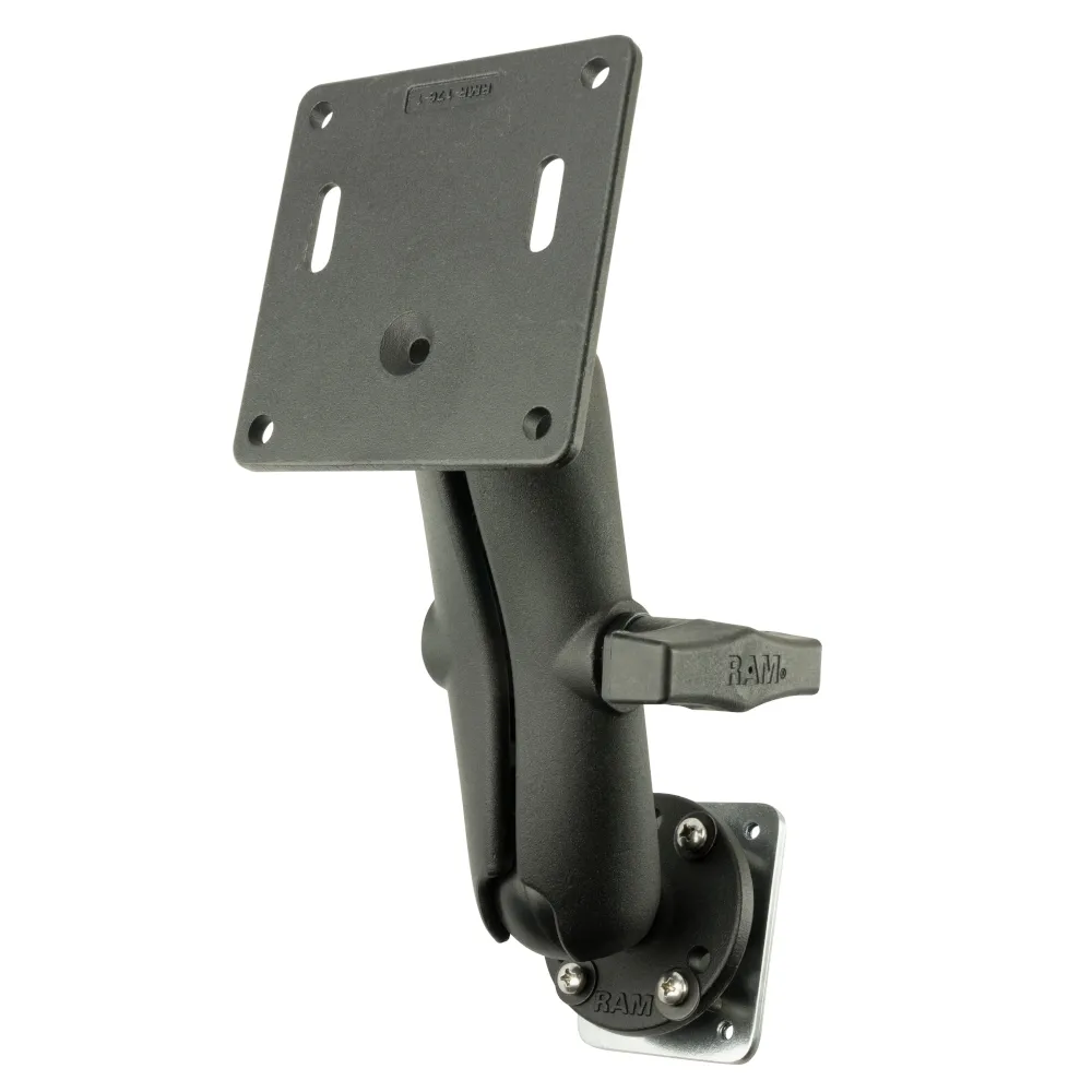 Plaque de fixation universelle RAM avec plaque VESA 75 x 75 mm et bras