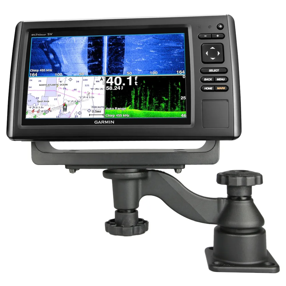 Support à bras articulé horizontal de 15,2 cm pour sondeurs et traceurs GPS