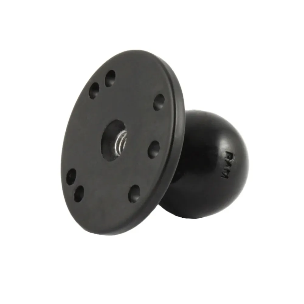 Adaptateur RAM Ball avec plaque ronde et trou fileté 3/8 po-16