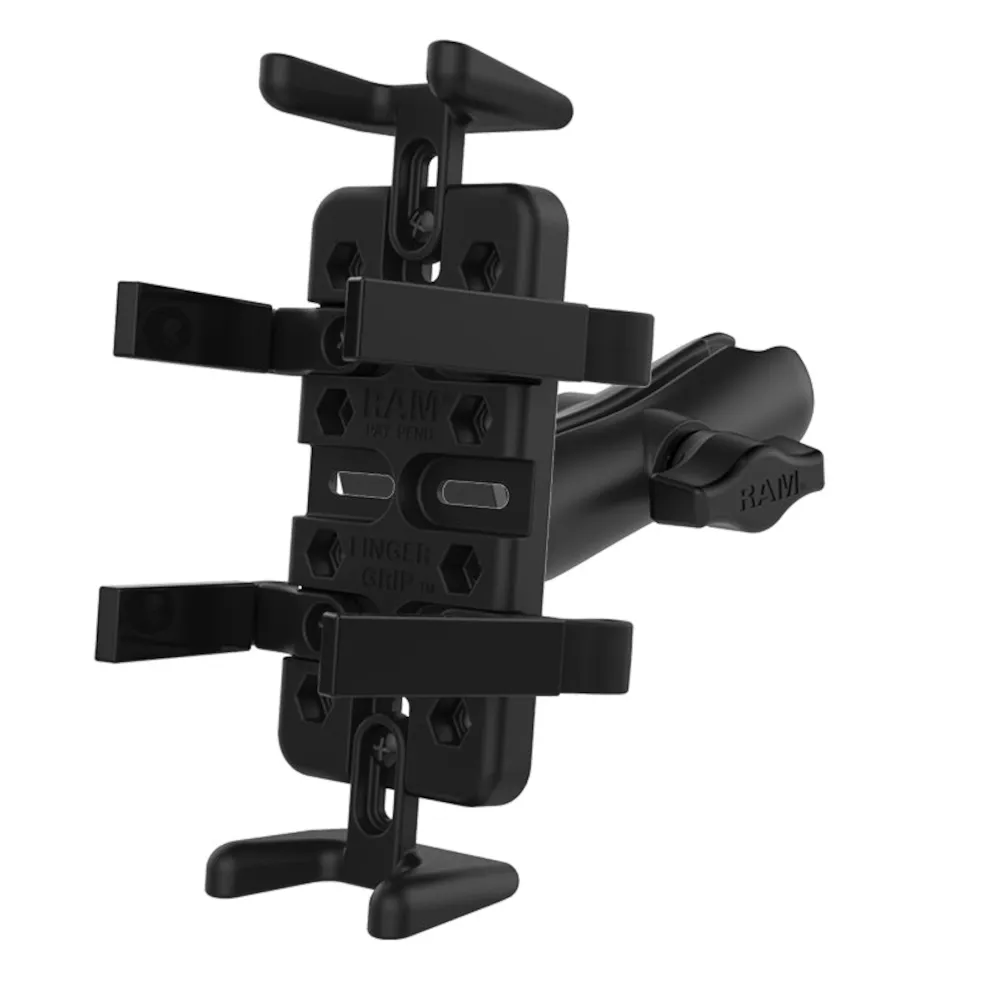 Support universel RAM Finger-Grip avec bras double douille composite