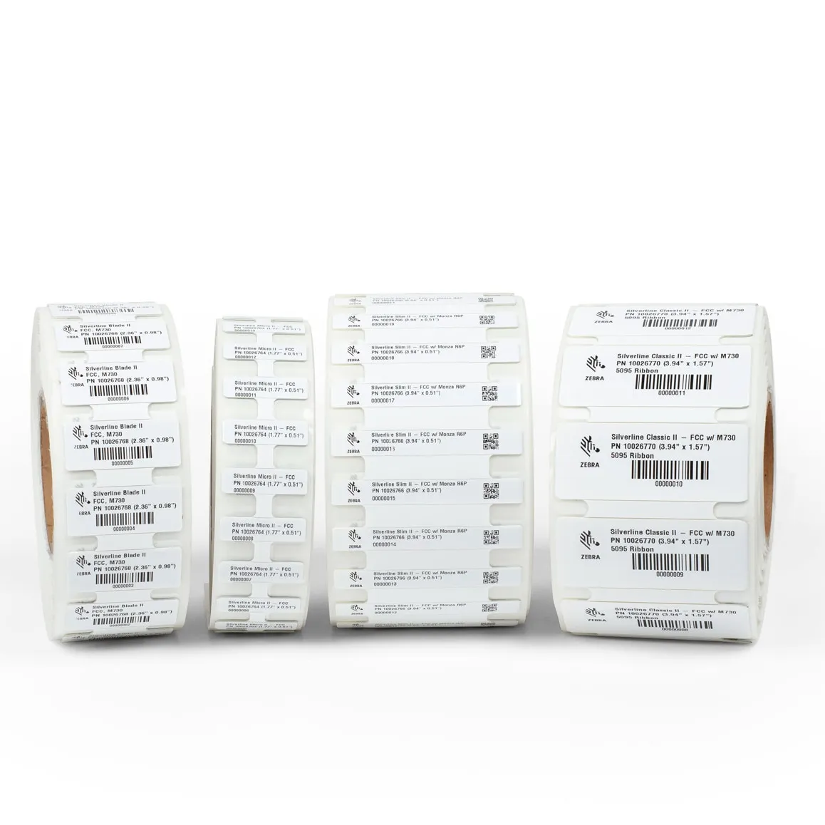 Polyester blanc brillant metaSilverline Classic II ETSI 100 mm x 40 mm