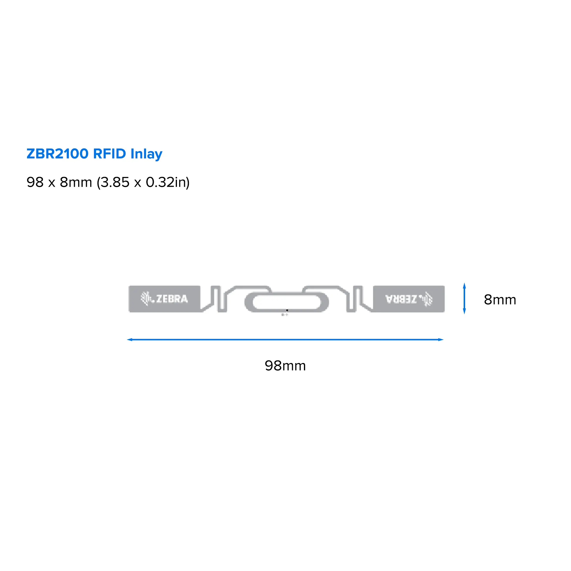 Z-Select 2000T ZBR2100 / UCODE 9 102 mm x 76 mm